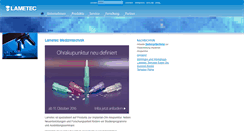 Desktop Screenshot of lametec.de